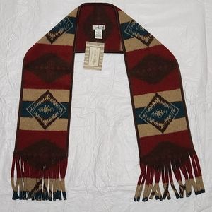 Tasha Polizzi Red and Blue Patterned Scarf
